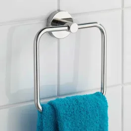 Wenko "Bosio" Towel Ring - Stainless Steel - Shiny Silver product thumbnail 2