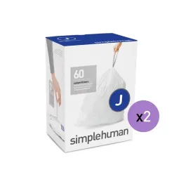Simplehuman Custom Fit Liners-30-45 L (Code J) - White product thumbnail 2