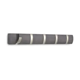 Umbra Flip 5 Hooks Wall Rail - Driftwood and Nickel product thumbnail 2