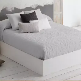Manterol Bouti Carlo Reversible Bedspread Set - Poly Cotton - King & Super King - 3 Pcs - Grey (161 - 12) product thumbnail 2