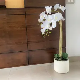 Nova Home Artificial Flower Arrangement 100 cm - White product thumbnail 2