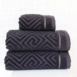 Nova Home Versace Towel, 100% Cotton, 50x90 cm - Antharcite product thumbnail 2