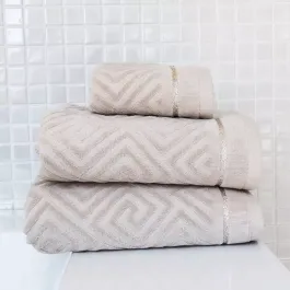 Nova Home Versace Towel, 100% Cotton - Beige product thumbnail 2