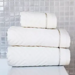 Nova Home Versace Towel, 100% Cotton - Cream product thumbnail 2