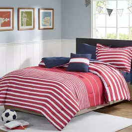 Nova Home "Myls" Comforter Set - Red (Available in Sizes) product thumbnail 2