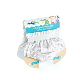 Babyjem Training Underwear Pants Set - 2pcs - White product thumbnail 2