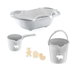 Babyjem Baby Bath Set - 5pcs - Grey product thumbnail 2