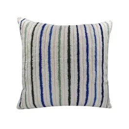 Nova Home Vertical Handmade Embroidered Cushion Cover - 50x50 cm - Blue product thumbnail 2