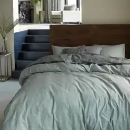 Bedding House Walton Duvet Cover Set - 100% Cotton - Single & Twin - 2 Pcs - Green product thumbnail 2