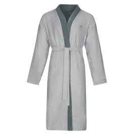 Bugatti Alessandro Men's Bathrobe - 100% Cotton - XL - Grey Flannel product thumbnail 2