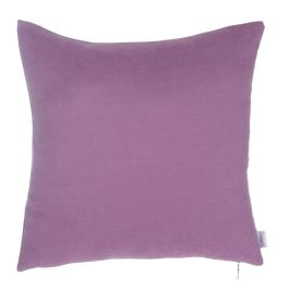 Nova Home Plain Colors Cushion Cover - 45x45 cm - Purple product thumbnail 2