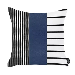 Nova Home Boho Chic Leather & Jacquard Cushion Cover - 45x45 cm - Multicolor product thumbnail 2