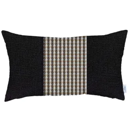 Nova Home Boho Chic Jacquard Cushion Cover - 30x50 cm - Black product thumbnail 2