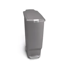 Simplehuman Plastic & Stainless Steel Trash Bin-40 L - Grey product thumbnail 2