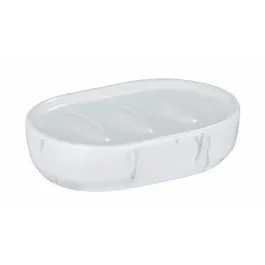 Wenko Adrada Ceramic Soap Dish - White Marble product thumbnail 2