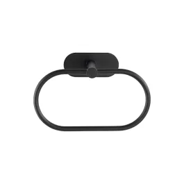 Wenko Orea Turbo-Loc Towel Ring - Stainless Steel - Black Matt product thumbnail 2
