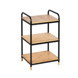 Wenko Loft Rack - 3 Shelves Black & Natural product thumbnail 2