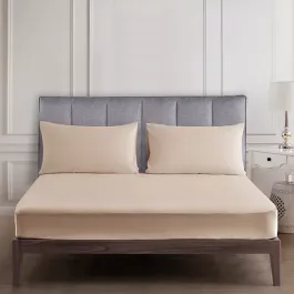 Nova Home "UltraPlain" Fitted Sheet Set - Sand (Available in Sizes) product thumbnail 2