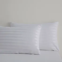 Nova Home "UltraStripe" Hotel Style Pillowcas Set - 50x75 cm - 2 Pcs - Grey product thumbnail 2