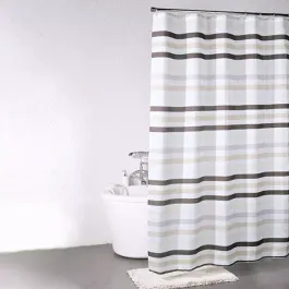 Weva "Carnival" Waterproof Shower Curtain - Brown (Available in Sizes) product thumbnail 2