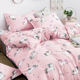Nova Home Horn Microfiber Duvet Cover Set - 6pcs - King & Super King - Pink product thumbnail 2