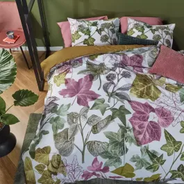 Bedding House Ivy Duvet Cover Set - 100% Cotton - King & Super King - 3 Pcs - Multicolor product thumbnail 2