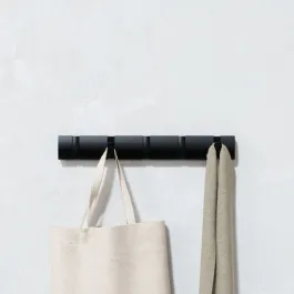 Umbra "Flip" 5 Wall Hook - Wood - Black product thumbnail 2