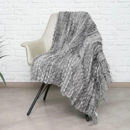 Nova Home Bree Knitted Throw - 130X170 Cm - Grey product thumbnail 2