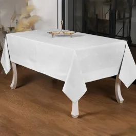 Nova Home Rana Table Cloth - Poly Cotton - 160x320 Cm - White product thumbnail 2