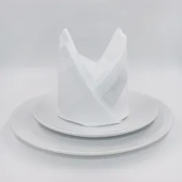 Nova Home Irene Table Napkins Set - 6pcs - 42x42 Cm - White product thumbnail 2