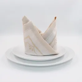 Nova Home Irene Table Napkins Set - 6pcs - 42x42 Cm - Beige product thumbnail 2