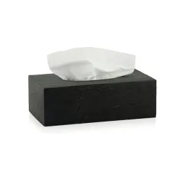 Andrea Tissue Box BA70117 - Polyresin - Black product thumbnail 2