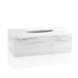 Andrea Tissue Box BA17156 - Polyresin - White product thumbnail 2