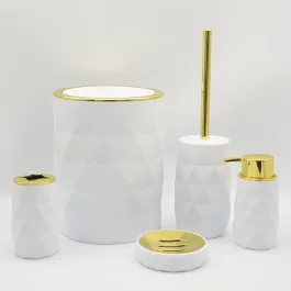 Weva Luminous Bathroom Set - 5 Pcs - White product thumbnail 2