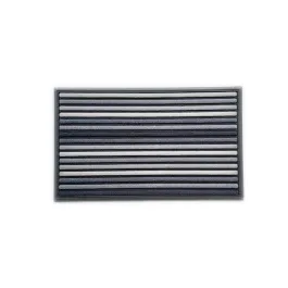 Nova Home Stripes Printed Outdoor mat W & Rubber Backing - Grey (Available In Sizes) product thumbnail 2