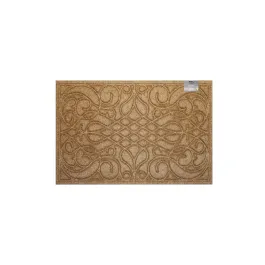 Nova Home Ornamental Outdoor Mat W & Rubber Backing - 60x100 cm - Brown product thumbnail 2