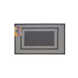 Nova Home Trellis Jaquard Woven Kitchen Mat W & Rubber Backing - 46x76 Cm - Black product thumbnail 2