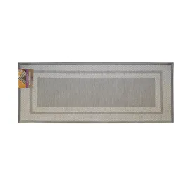 Nova Home Trellis Jaquard Woven Kitchen Mat W & Rubber Backing - 46x120 Cm - Grey product thumbnail 2