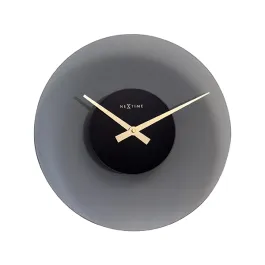 Nextime Float Glass Wall Clock - Silent - 40 Cm - Grey product thumbnail 2