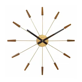 Nextime Plug Inn Wall Clock - 58 Cm - Walnut product thumbnail 2
