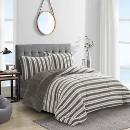 Nova Home Bliss Winter Flannel Comforter Set - Single & Twin - 4Pcs - Beige product thumbnail 2