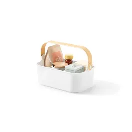 Umbra Bellwood Stackable Bin - White & Natural product thumbnail 2