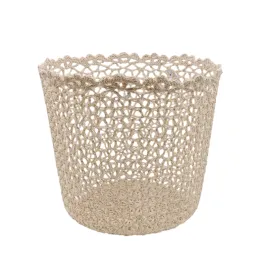 Nova Home "Cove" Cotton Crochet Basket - Ivory product thumbnail 2