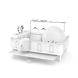 Simplehuman Stainless Steel Standard Dish Rack - White product thumbnail 2