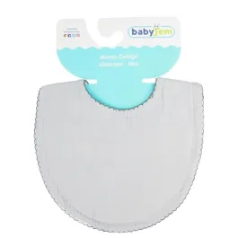 Babyjem Plain Muslin Bib - Cotton 100% - Grey product thumbnail 2