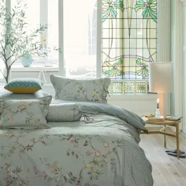 Bedding House Autunno Duvet Cover Set - 100% Cotton - 200 Thread - King & Super King - 3 Pcs - Light Blue product thumbnail 2