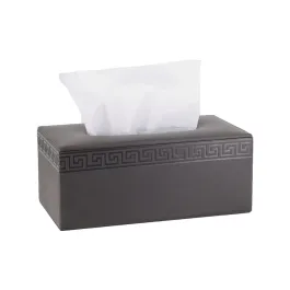 Nova Home Versace Rectangular Leather Tissue Box - Brown product thumbnail 2