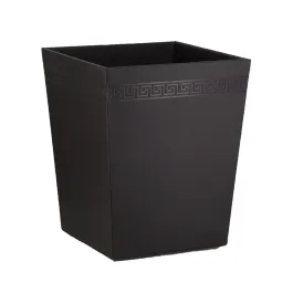 Nova Home Versace Leather Bin Basket - Black product thumbnail 2