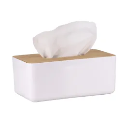 Weva Neo Wood & Acrylic Tissue Box - White product thumbnail 2