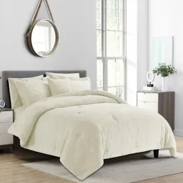 Nova Home Matelasse Floral Cotton Jacquard Comforter Set - King & Super King - 7 Pcs - Ivory product thumbnail 2